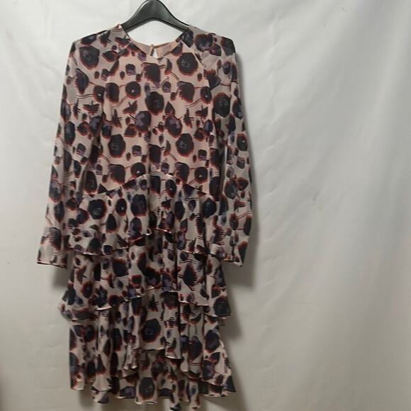 NWT H&M‎ FLORAL TIERED DRESS SIZE 8 - Picture 1 of 8
